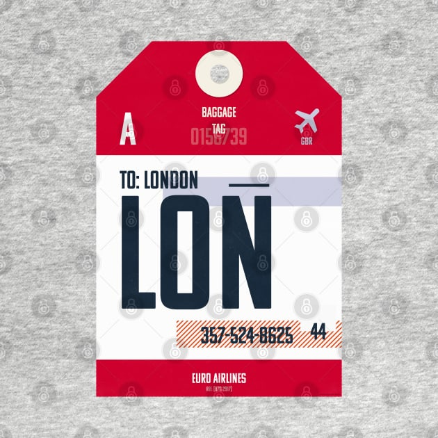 London Luggage Tag by Mercury Club